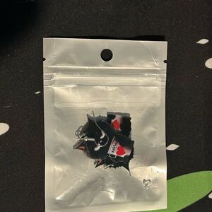 Angry cat with coffee cup earrings